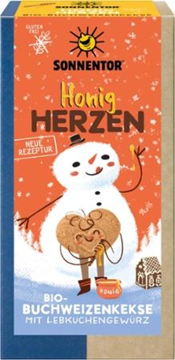 Produktfoto zu Honigherzen Kekse glutenfrei