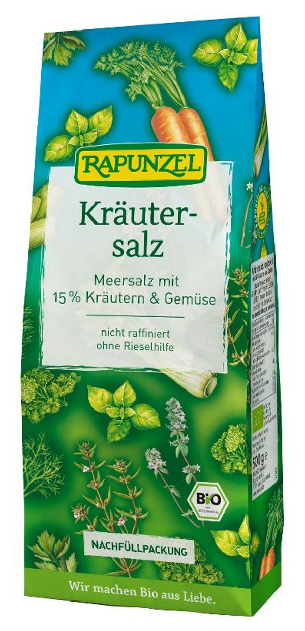 Produktfoto zu Kräutersalz mit 15 % Kräutern Nachfülltüte