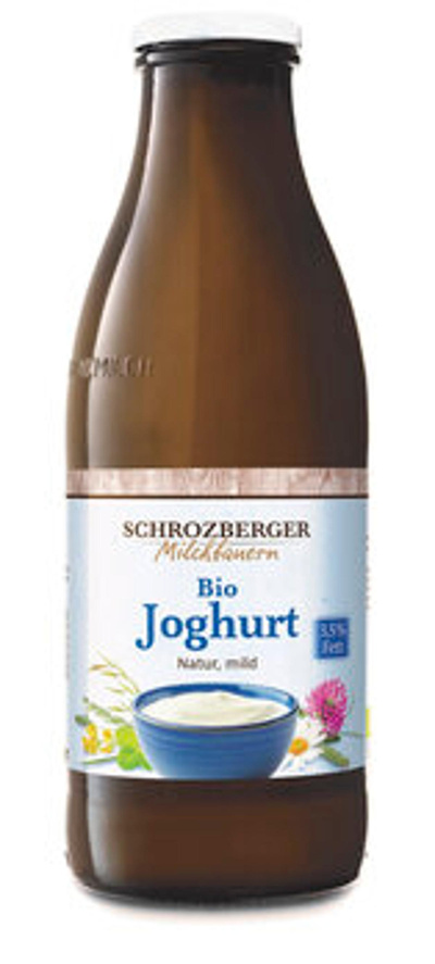 Produktfoto zu Schrozberger Joghurt natur mild 3,5% - Flasche