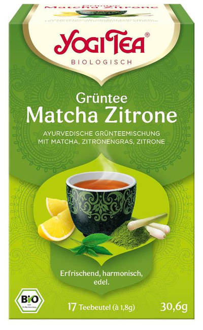 Produktfoto zu Grüntee - Matcha Zitrone - Beutel