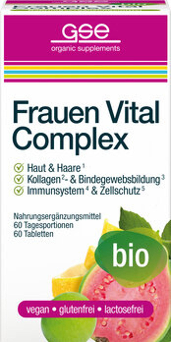 Produktfoto zu GSE Frauen Vital Complex 500mg 60 Stück