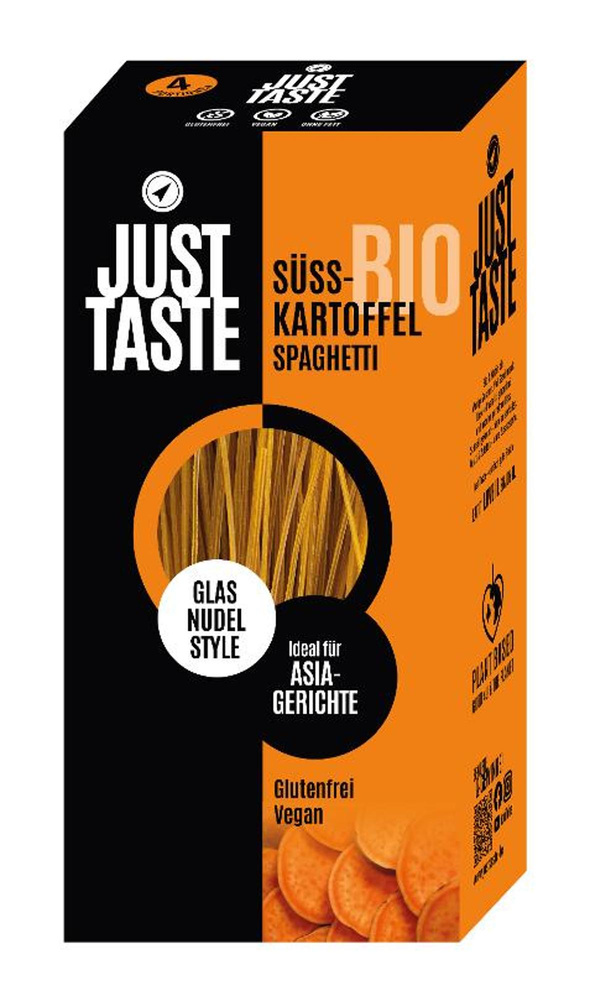 Produktfoto zu Süsskartoffel Glas Spaghetti