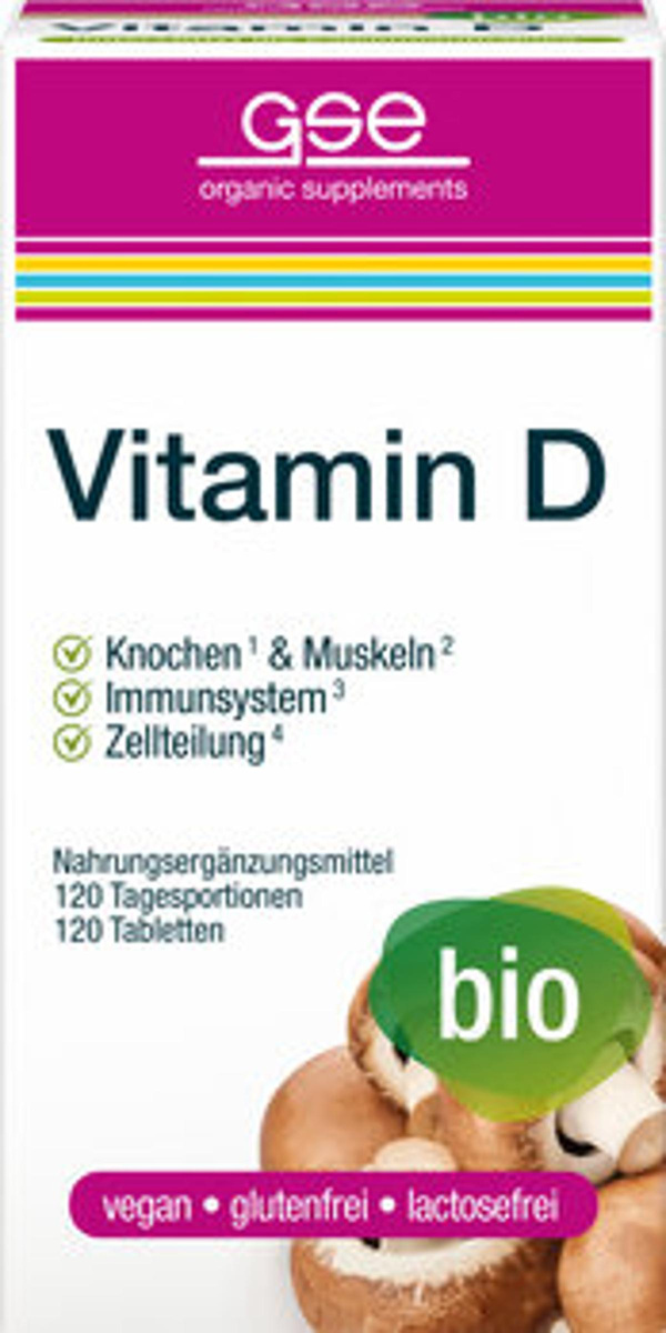 Produktfoto zu GSE Vitamin D Compact 280mg 120 Stück