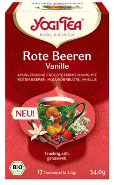 Produktfoto zu Rote Beeren Vanille Früchtetee