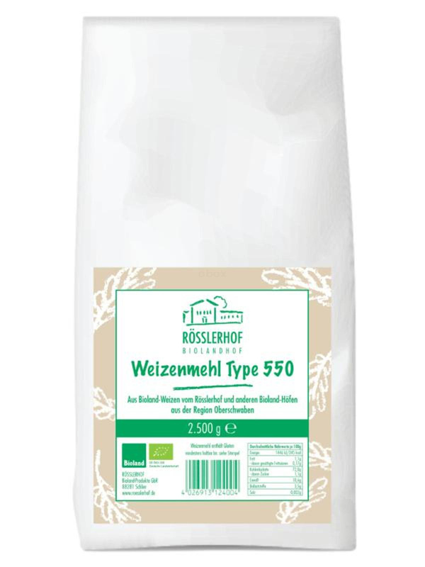 Produktfoto zu Weizenmehl Typ 550 - Großpackung