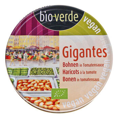 Produktfoto zu bio-verde Riesenbohnen Gigantes in Tomatensauce