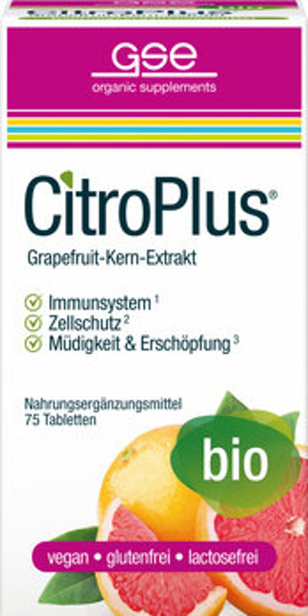 Produktfoto zu GSE CitroPlus 800 Grapefruitkern Extrakt 500mg Tabletten