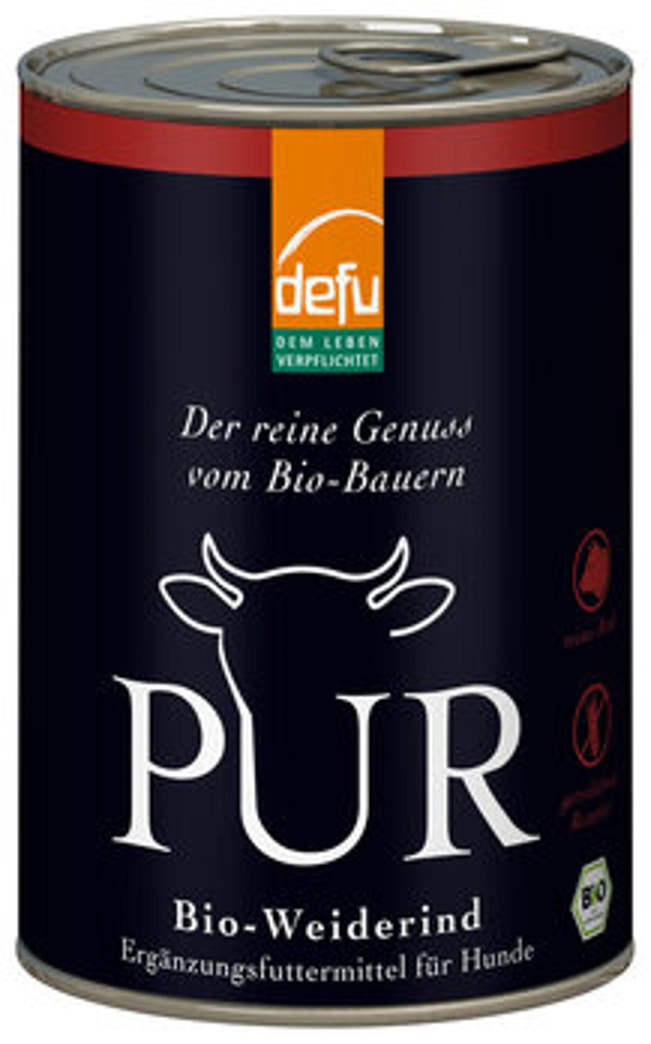 Produktfoto zu Hundefutter PUR Weiderind