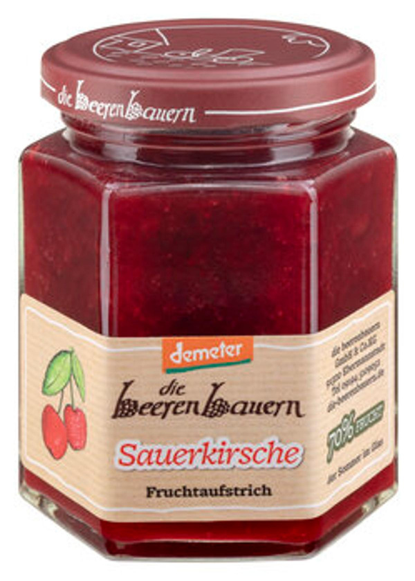 Produktfoto zu die beerenbauern Sauerkirsche Fruchtaufstrich