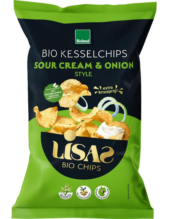 Produktfoto zu Lisas Kesselchips Sauerrahm -