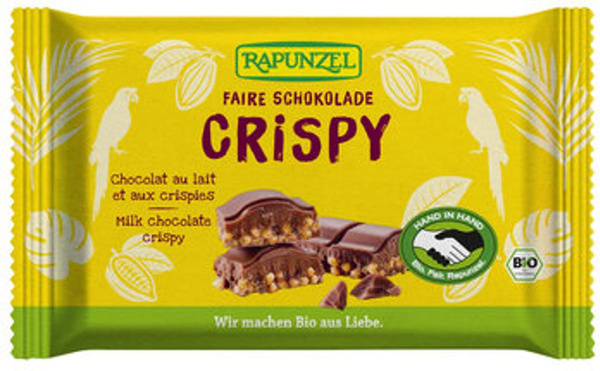 Produktfoto zu Rapunzel Vollmilch Schokolade Crispy