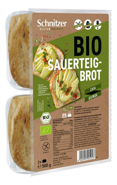 Produktfoto zu Chia und Quinoabrot glutenfrei