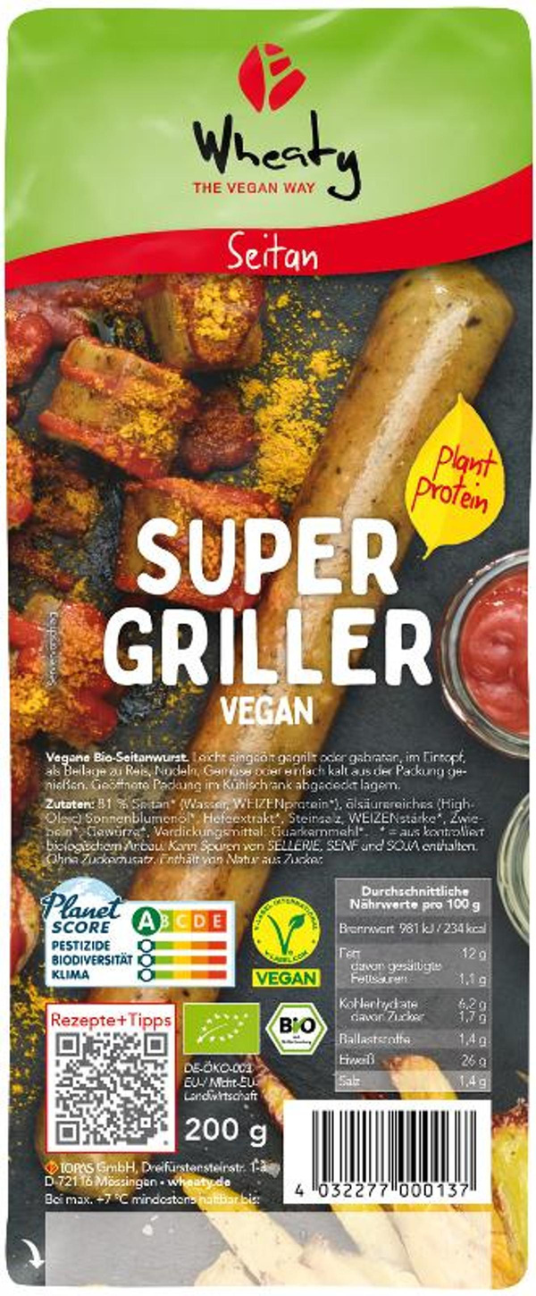 Produktfoto zu Vegane Bratwurst