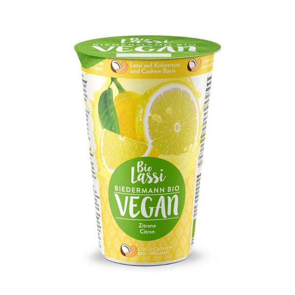 Produktfoto zu Bio Vegan Lassi Zitrone