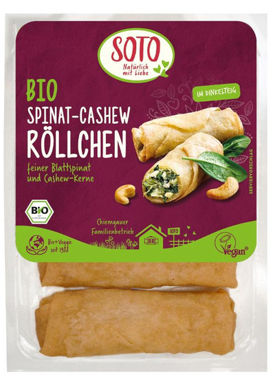 Produktfoto zu Spinat-Tofu-Röllchen
