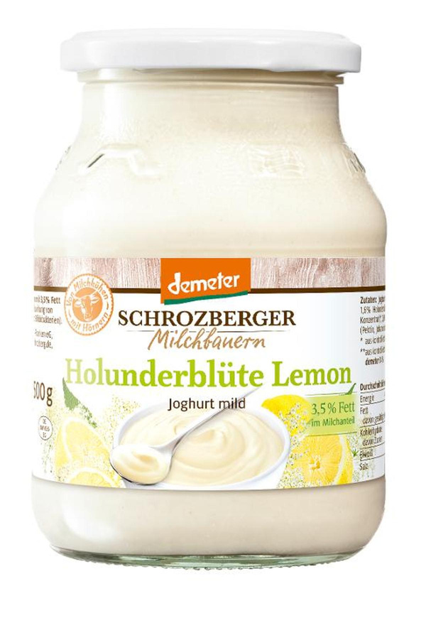 Produktfoto zu Sommerjoghurt Holunderblüte-Lemon