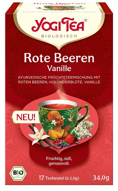 Produktfoto zu Rote Beeren Vanille Früchtetee