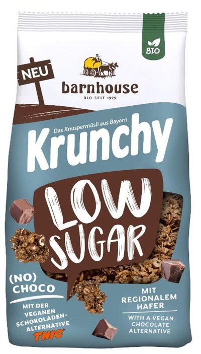 Produktfoto zu Krunchy Schoko Low Sugar Müsli vegan