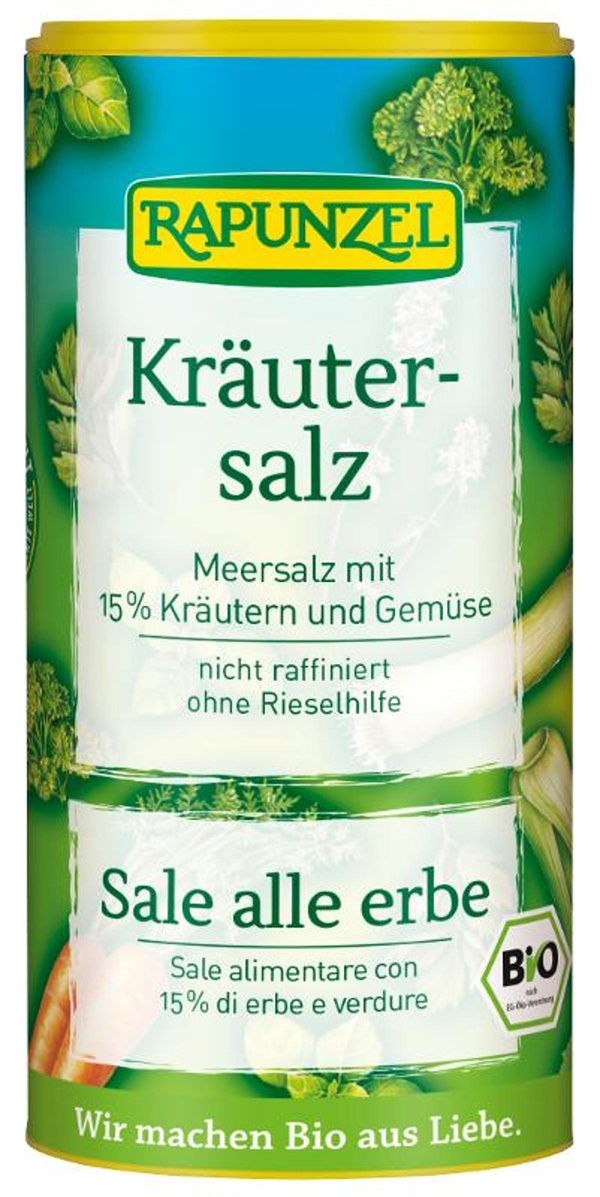 Produktfoto zu Kräutersalz mit 15 % Kräutern Dose
