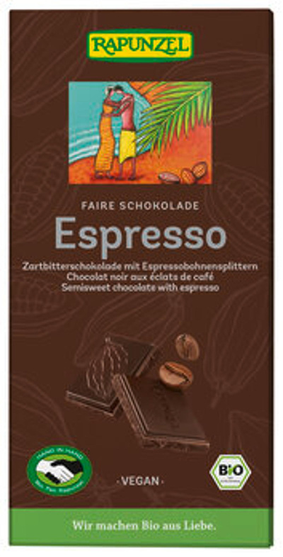 Produktfoto zu Zartbitter Schokolade Espresso
