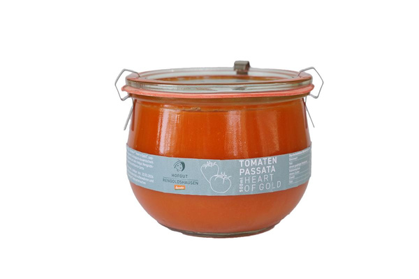 Produktfoto zu Tomaten Passata Heart of Gold im schönen Weckglas