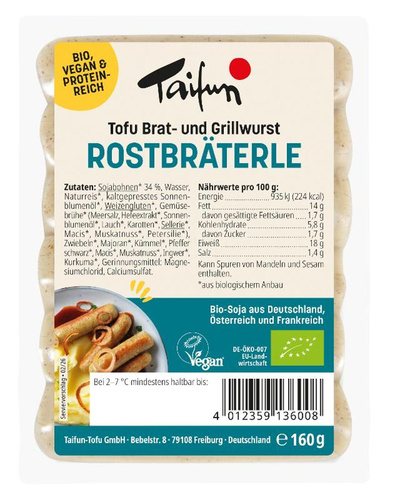 Produktfoto zu Tofu-Rostbräterle
